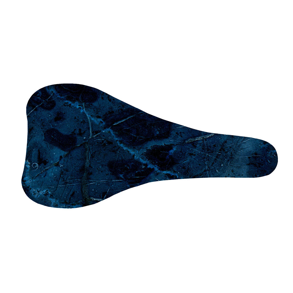 Dark Blue Marble Print Bicycle Seat Cover