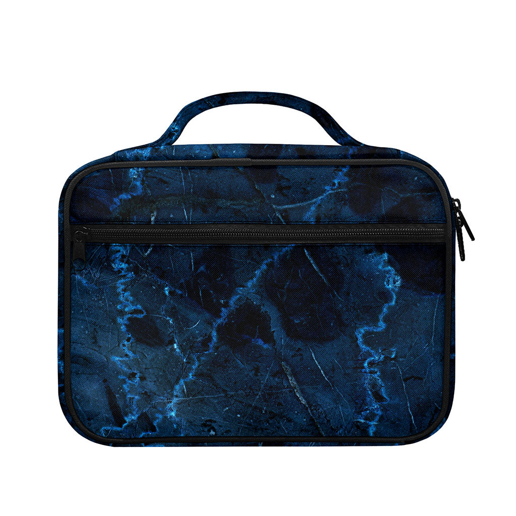 Dark Blue Marble Print Briefcase Bible Bag