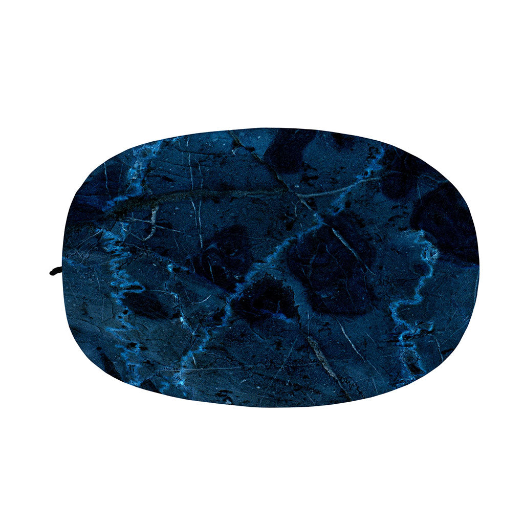 Dark Blue Marble Print Car Side Mirror Covers