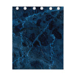 Dark Blue Marble Print Curtain