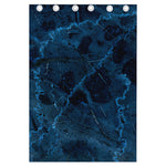 Dark Blue Marble Print Curtain