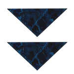 Dark Blue Marble Print Dog Bandana