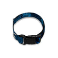 Dark Blue Marble Print Dog Collar