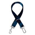 Dark Blue Marble Print Dog Seat Belt