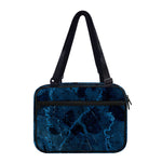 Dark Blue Marble Print Double Strap Bible Bag