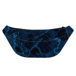 Dark Blue Marble Print Fanny Pack