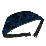 Dark Blue Marble Print Fanny Pack