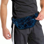 Dark Blue Marble Print Fanny Pack