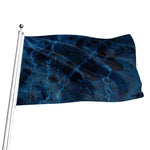 Dark Blue Marble Print Flag