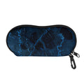 Dark Blue Marble Print Glasses Case