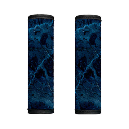 Dark Blue Marble Print Handle Covers