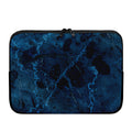 Dark Blue Marble Print Laptop Sleeve