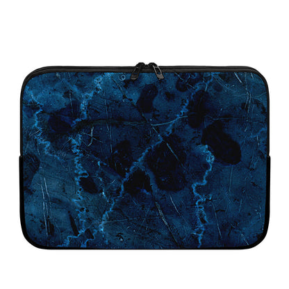 Dark Blue Marble Print Laptop Sleeve