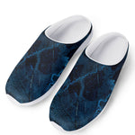 Dark Blue Marble Print Mesh Casual Shoes