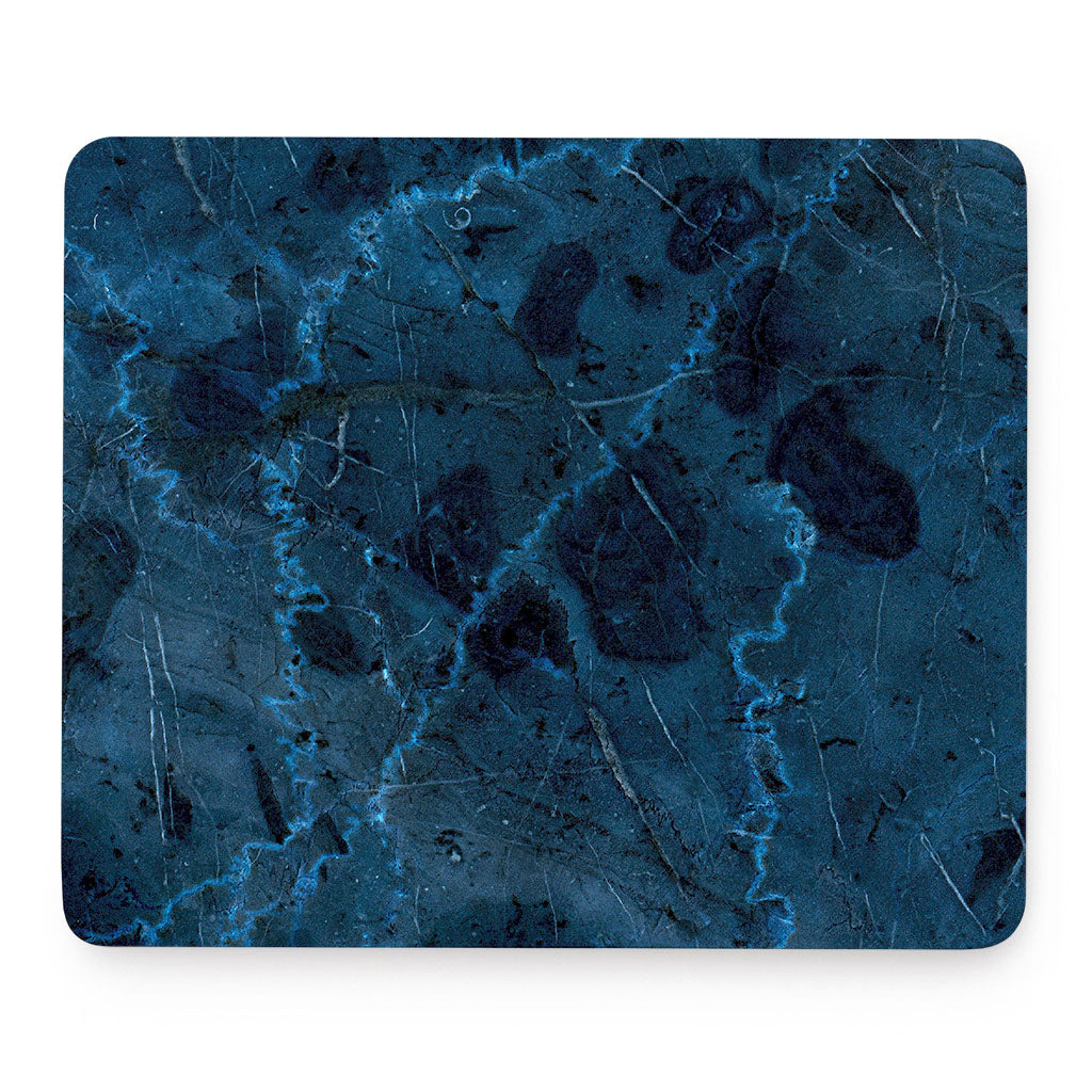 Dark Blue Marble Print Mouse Pad – GearFrost