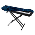 Dark Blue Marble Print Piano Keyboard Cover