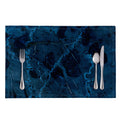 Dark Blue Marble Print Placemat