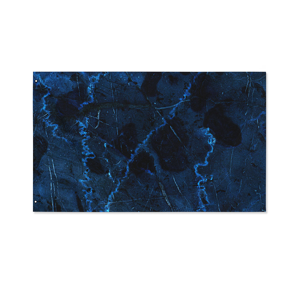 Dark Blue Marble Print Polyester Flag