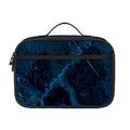Dark Blue Marble Print Portable Lunch Bag