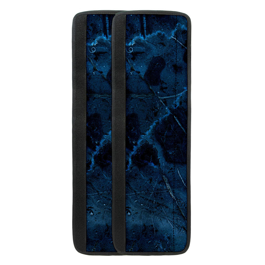 Dark Blue Marble Print Refrigerator Handle Covers