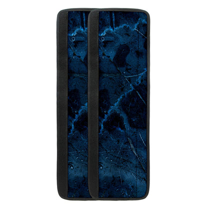Dark Blue Marble Print Refrigerator Handle Covers