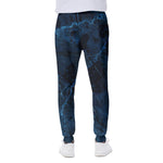 Dark Blue Marble Print Scuba Joggers