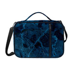 Dark Blue Marble Print Shoulder Strap Bible Bag