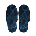 Dark Blue Marble Print Slippers