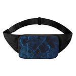 Dark Blue Marble Print Waist Bag
