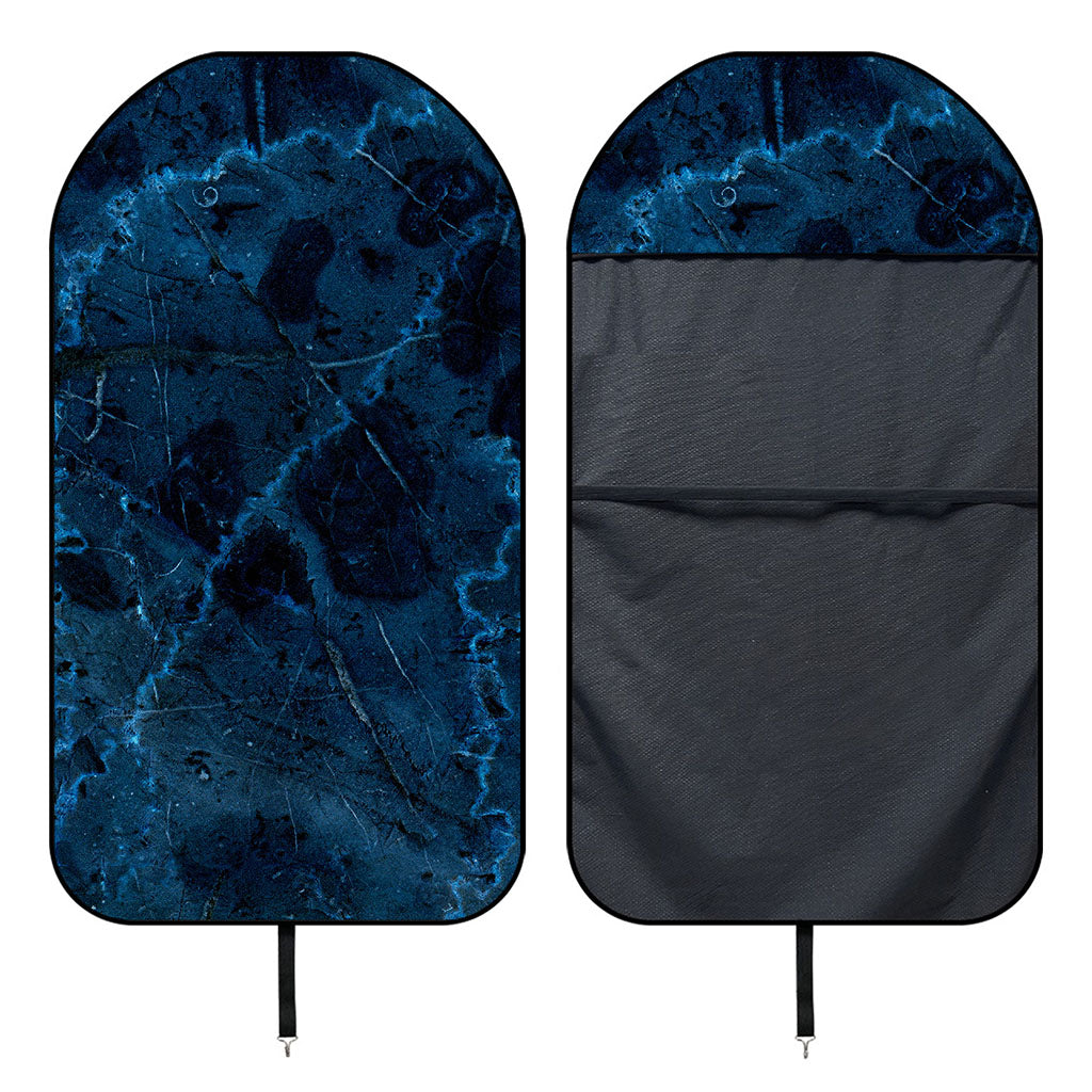 Dark Blue Marble Print Waterproof Car Seat Cover