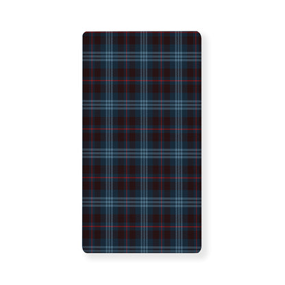 Dark Blue Tartan Pattern Print Baby Crib Sheet
