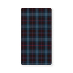 Dark Blue Tartan Pattern Print Baby Crib Sheet