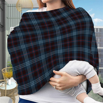 Dark Blue Tartan Pattern Print Baby Seat Cover