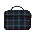 Dark Blue Tartan Pattern Print Briefcase Bible Bag
