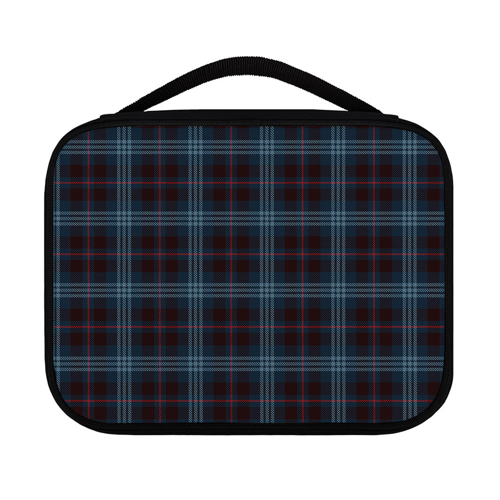 Dark Blue Tartan Pattern Print Classic Bible Case