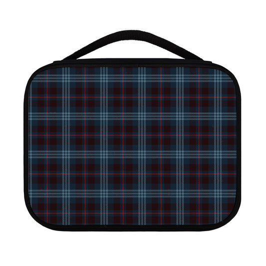 Dark Blue Tartan Pattern Print Classic Bible Case