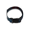 Dark Blue Tartan Pattern Print Dog Collar