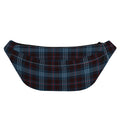 Dark Blue Tartan Pattern Print Fanny Pack