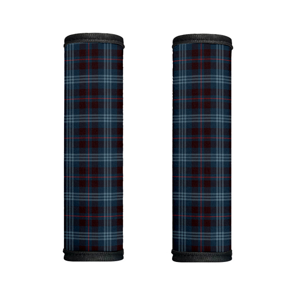 Dark Blue Tartan Pattern Print Handle Covers