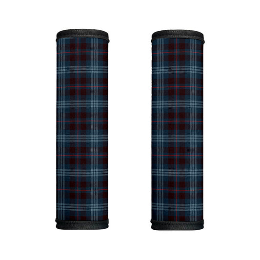 Dark Blue Tartan Pattern Print Handle Covers