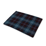 Dark Blue Tartan Pattern Print Pet Cooling Mat Cover