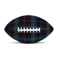 Dark Blue Tartan Pattern Print Rugby Ball