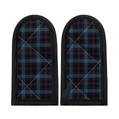 Dark Blue Tartan Pattern Print Skillet Handle Cover