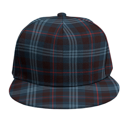 Dark Blue Tartan Pattern Print Snapback Cap