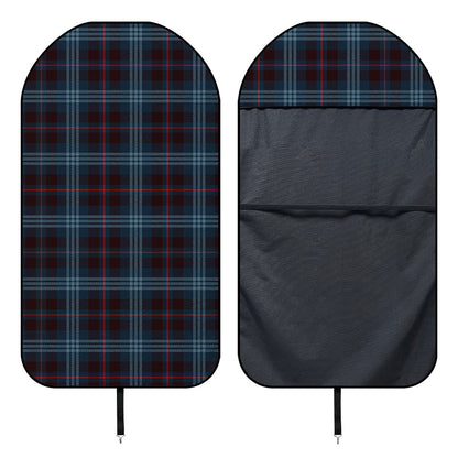 Dark Blue Tartan Pattern Print Waterproof Car Seat Cover