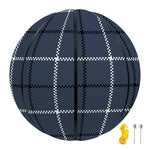Dark Blue Tattersall Pattern Print Basketball