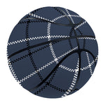 Dark Blue Tattersall Pattern Print Basketball