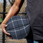 Dark Blue Tattersall Pattern Print Basketball