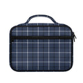 Dark Blue Tattersall Pattern Print Briefcase Bible Bag