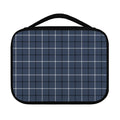 Dark Blue Tattersall Pattern Print Classic Bible Case